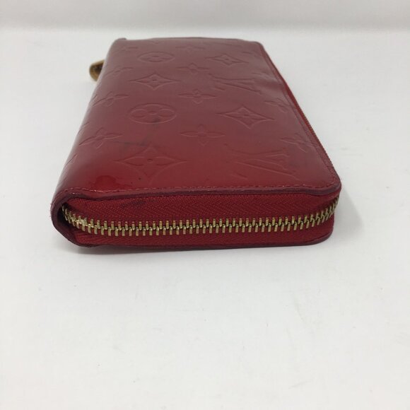 Louis Vuitton Authentic Zippy Wallet Vernis Red Patent Leather with Dust Bag - Picture 13 of 16